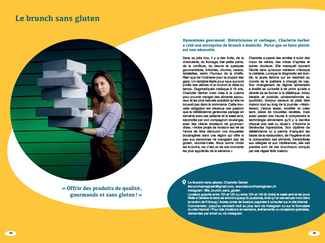 "Le guide du sans gluten en Suisse romande"