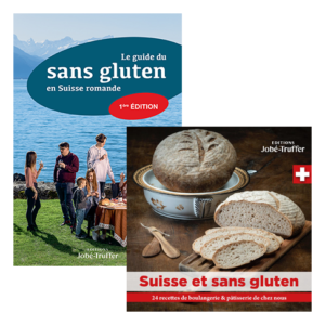 OFFRE SPECIALE : Le guide du sans gluten en Suisse romande + Suisse et sans gluten : 24 recettes