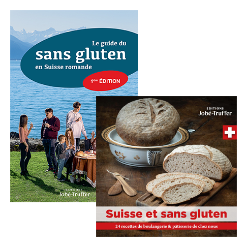 OFFRE SPECIALE : Le guide du sans gluten en Suisse romande + Suisse et sans gluten : 24 recettes